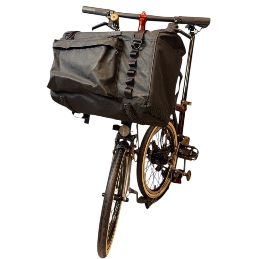 Quer Rucksack für Brompton bike